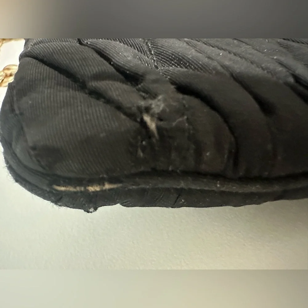 Miu Miu Black Quilted Y2K Pouch